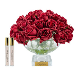 Perfumowane róże w szkle Cote Noire - Red Rose