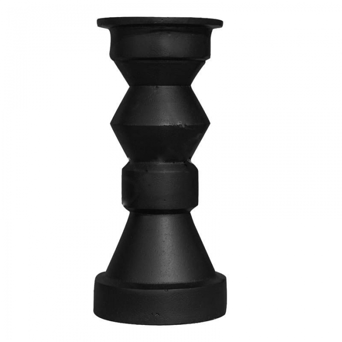 Czarny świecznik 26cm