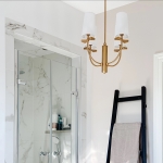 Złota lampa wisząca BOW