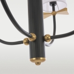 Czarna lampa wisząca BOW