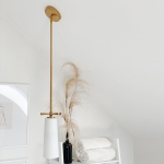 Czarna lampa wisząca BOW