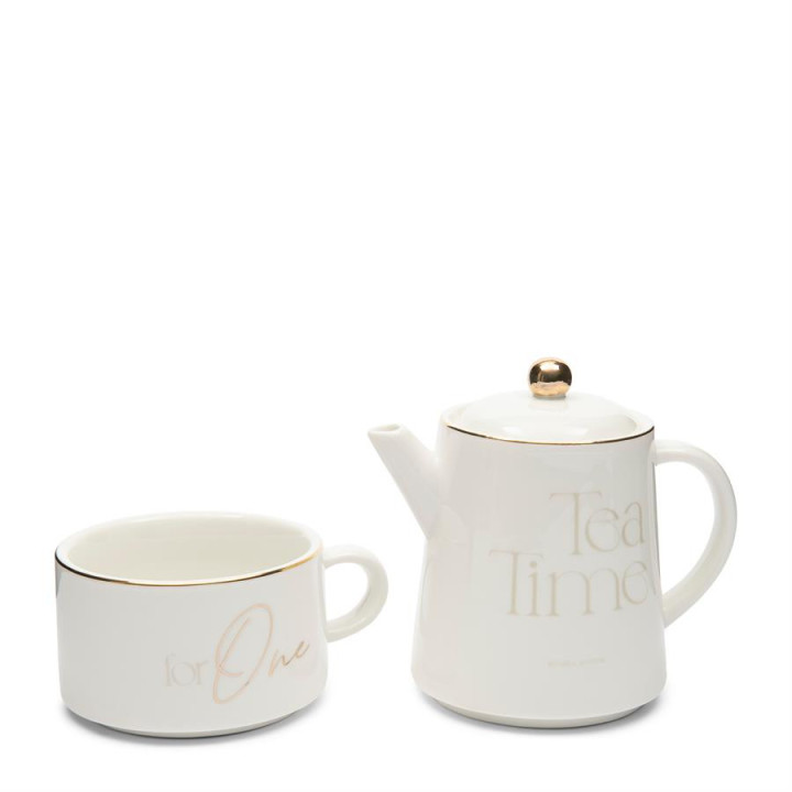 Zestaw do herbaty Tea Time For One Rivièra Maison – dzbanek z filiżanką
