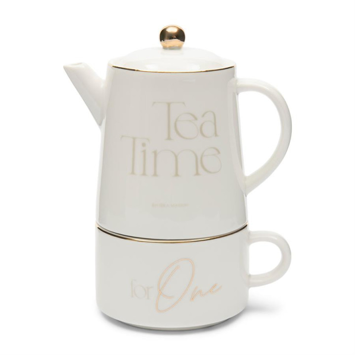 Zestaw do herbaty Tea Time For One Rivièra Maison – dzbanek z filiżanką
