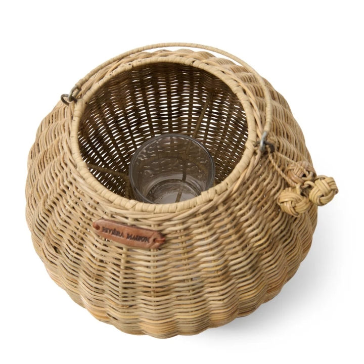 Rustic Rattan Cherchio Lantern | Rivièra Maison