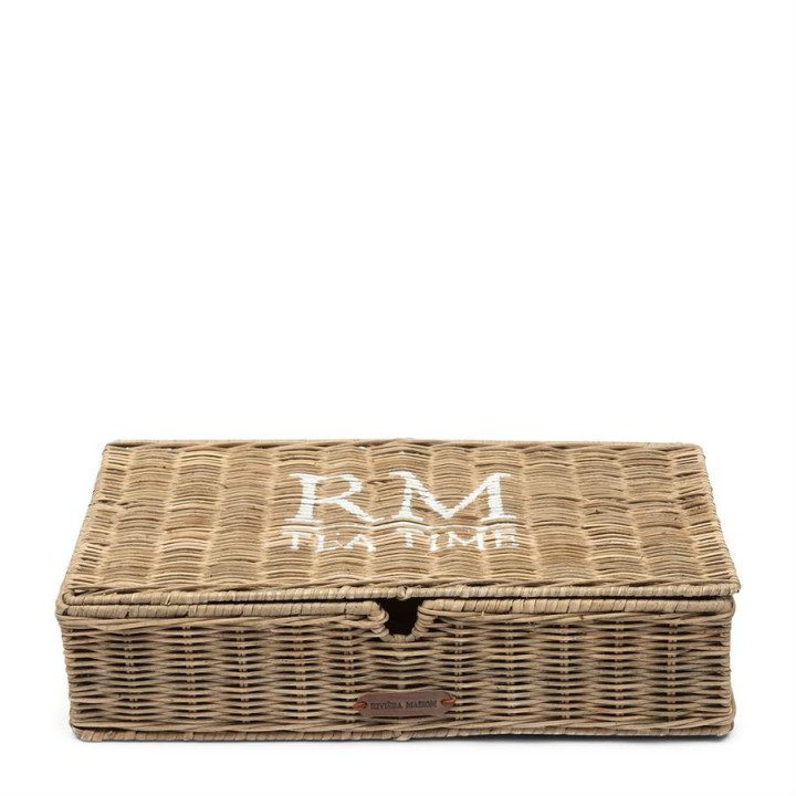 Rustic Rattan Tea Time Tea Box | Rivièra Maison