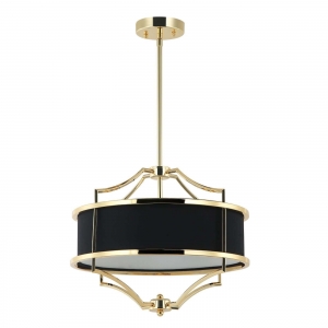 Lampa wisząca Stesso Gold Nero S