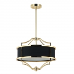 Lampa wisząca Stesso Gold Nero S