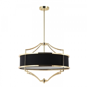 Lampa wisząca Stesso Gold Nero M