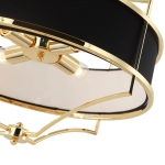 Lampa wisząca Stesso Gold Nero M