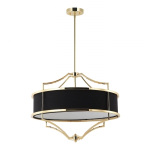 Lampa wisząca Stesso Gold Nero M