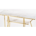 Złota konsola w nowoczesnym stylu