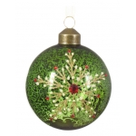 Elegancka bombka czerwona zielona