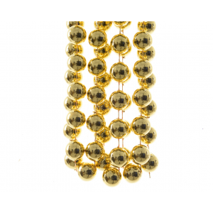 Girlanda z koralików w złotym kolorze S