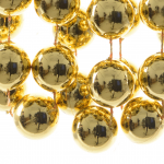 Girlanda z koralików w złotym kolorze L