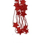 Świąteczna girlanda z czerwonymi gwiazdkami – 270 cm