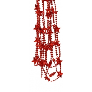 Girlanda świąteczna z czerwonymi gwiazdkami – 270 cm
