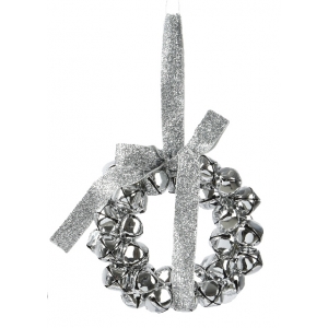 copy of Świąteczny wianek z dzwoneczkami w srebrnym kolorze