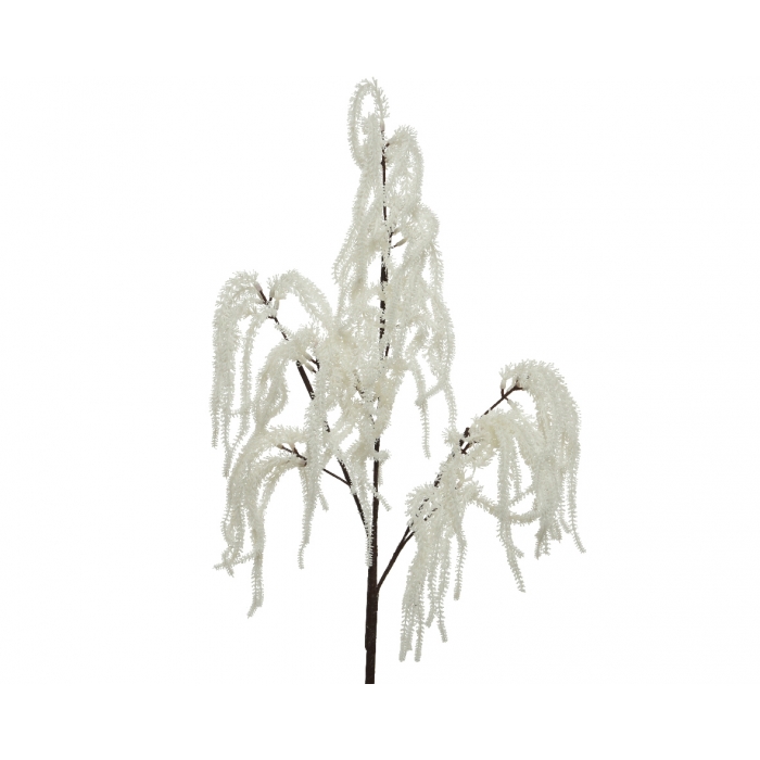 Świąteczna gałązka dekoracyjna biała