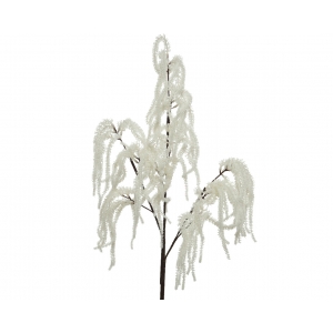 Świąteczna gałązka dekoracyjna biała