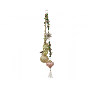 Elegancka zawieszka świąteczna z ozdobnymi detalami