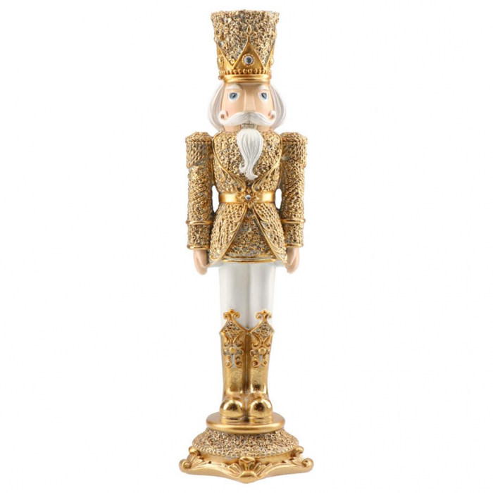 Złoty strażnik z brokatowym wykończeniem