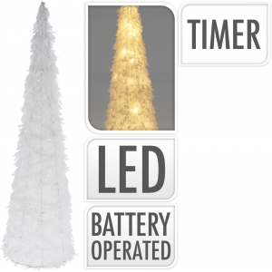 Podświetlana biała choinka