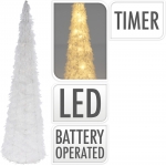 Podświetlana biała choinka