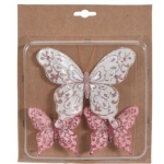 copy of Komplet motyli z klipsem różowe