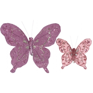 copy of Komplet motyli z klipsem różowe