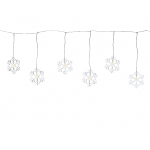 Świąteczna kurtyna świetlna LED w kształcie śnieżynek – 7 LED