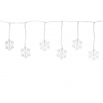 Świąteczna kurtyna świetlna LED w kształcie śnieżynek – 7 LED
