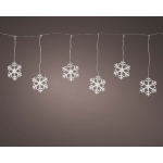 Świąteczna kurtyna świetlna LED w kształcie śnieżynek – 7 LED